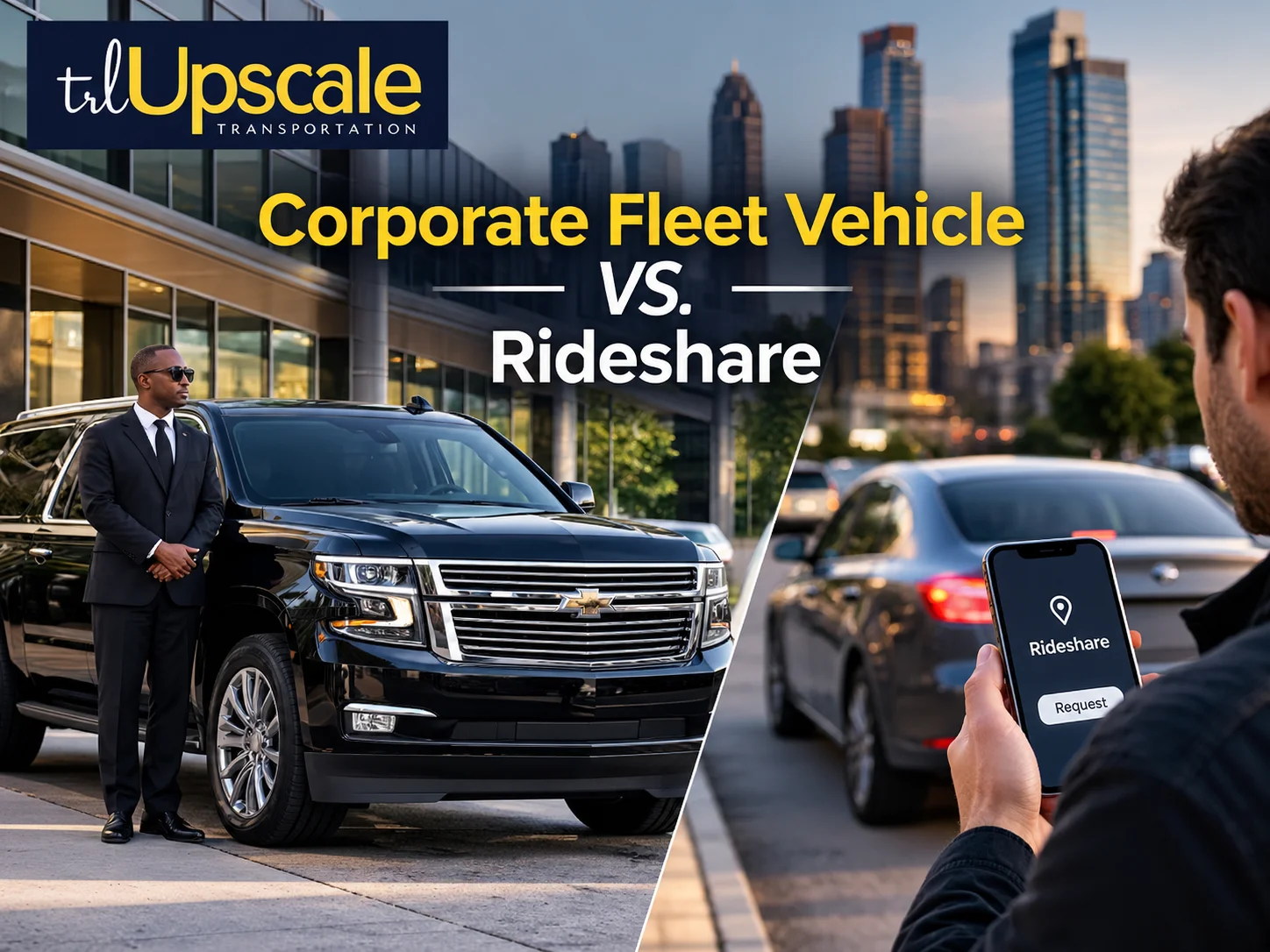 Corporate Fleet Vehicle vs. Rideshare